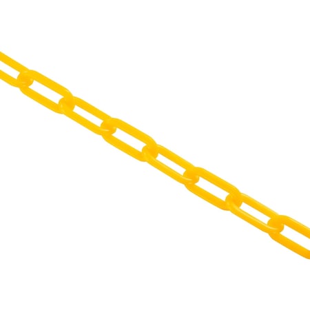 Global Industrial Plastic Chain Barrier, 1-1/2x50'L, Yellow 954112YL